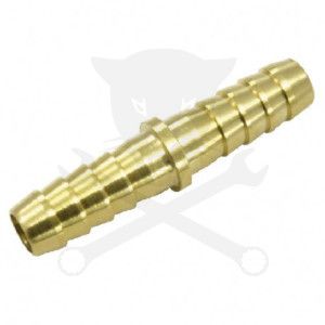 Levegős csatlakozó - tömlőtoldó 6 mm - 6 mm /1/4"/ - RÉZ