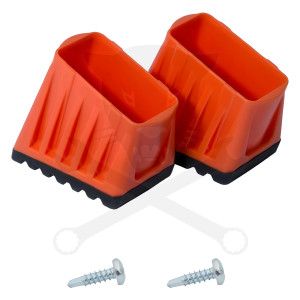 Létra kiegészítő lábdugópár 50x20 mm 2K narancs - KRAUSE Monto