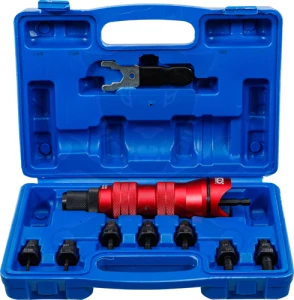 Szegecsanyahúzó adapter fúrógéphez-behajtóhoz. - 7 db-os készlet - BGS