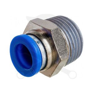 Levegős csatlakozó műanyag csőhöz 10 mm - KM 1/2