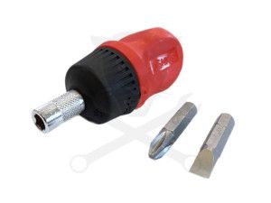 Csavarhúzó, bit tartós, racsnis 1/4" 87 mm - Genius