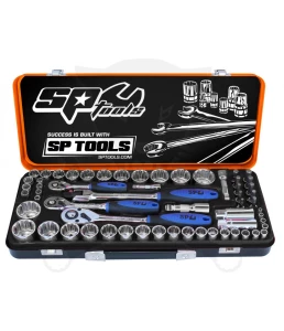 Dugókulcs készlet 1/4" - 3/8" - 1/2" 4-32mm 12 szögű 59 db-os SP Tools