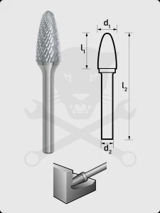 Turbómaró 6 x 16 mm íves forma, gömbölyített végű, SPG 0616/S6 MX