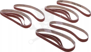 Csiszolószalag készlet 10 x 330 mm - P60-80-120 x 4 db - BGS