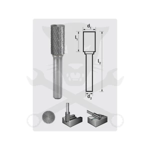 Turbómaró 6 x 16 mm hengeres, homlokfogazással, ZYAS 0616/S6 MX