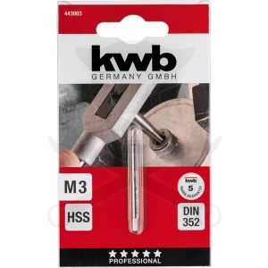 Menetfúró gépi, egyenes hornyú M3 HSS