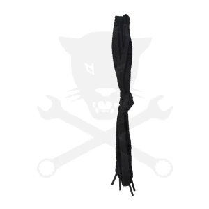 Munkavédelmi cipőhöz, cipőfűző lapos széles 150 cm 1 pár - Fekete