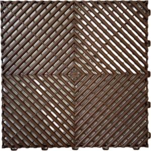 Műhelypadló - SwissDeck RibDeck Classic 33,3 x 33,3 cm - Chocolate Brown