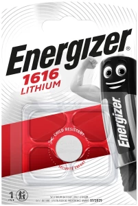Elem 3V - CR1616 gombelem - Li Energizer