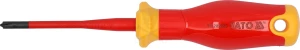 Csavarhúzó VDE 1000 V szigetelt +-/PH1x80 mm - Slim - Yato