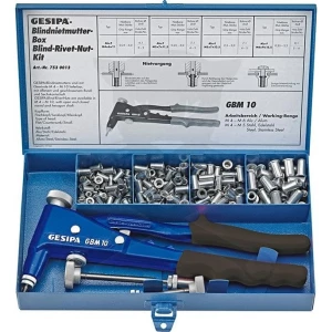 Szegecsanya behúzó egykezes M4-M5-M6 GBM 10 -Gesipa