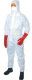 Védőruha-kapucnis vegyvédelmi 5/6-os OVERÁL eldobható L-es - Fehér