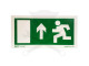 Tábla utánvilágítós öntapadós menekülési irány Fel 200x100 UV200