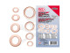 Tömítőgyűrű készlet réz 150 db-os rézalátét metrikus