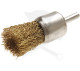 Drótkefe fúróba fogható réz bevonatú acél szálak - átm: 25 mm - BGS