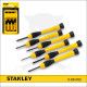 Csavarhúzó készlet mini műszerész 6 db-os csillag-lapos Stanley