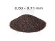Szóróanyag normálkorund barna NK30 = 0,50 - 0,71 mm -25 kg