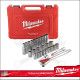 Dugókulcs készlet 1/2" METRIKUS 10-24 mm 6 lapú 28 r. - Milwaukee
