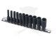 Légkulcsfej készlet 6 lapú 1/4" 11 db-os 4-13 mm metrikus hosszított
