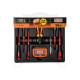 Tálcás csavarhúzó készlet 1000V szigetelt + oldalcsípő + bit készlet - 2/3