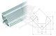 Profil, alumínium - LED szalaghoz - 90° sarok, 1 méteres ELMARK