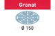 Csiszolópapír, tépőzáras 150 mm STF D150/48 P220 GR/100 Granat 100 db