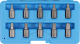 Csavarkiszedő készlet - sérült fejű csavarokhoz Torx-XZN-Imbusz 10 db-os