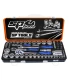 Dugókulcs készlet 1/4" - 3/8" - 1/2" 4-32mm 12 szögű 59 db-os SP Tools