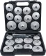 Olajszűrő leszedő kupak készlet 23 db-os Alumínium BGS