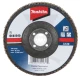 Csiszolótányér, lamellás 125 mm  P80 - acél és színesfém - Makita