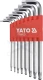 Torx kulcs készlet 9 részes T 9 - T40 , gömbvégű - Yato